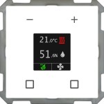 MDT SCN-RTR63S.01 KNX Raumtemperaturregler Smart 63 Studioweiß glänzend 