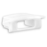 Dotlux 4030 PVC-Endkappe für Profil/Abdeckung DXE8/A weiß,mit Kabeldurchführung 