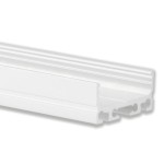 Dotlux 4071-1 Alu-Aufbau-Profil Typ DXA4 2 Meter flach pulverbeschichtet weiß RAL 9010 für LED-Streifen bis 22,5 mm 