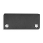Dotlux 4074 Alu-Endkappe für Profil/Abdeckung DXA4/J + DXE5/J schwarz 2 Stück inkl. Schrauben 