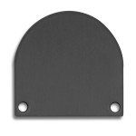 Dotlux 4087 Alu-Endkappe für Profil/Abdeckung DXA4/M + DXE5/M schwarz 2 Stück inkl. Schrauben 