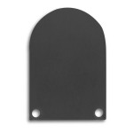 Dotlux 4111 Alu-Endkappe für Profil/Abdeckung DXA6/M + DXE7/M schwarz 2 Stück inkl. Schrauben 