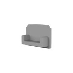 Dotlux 5340 PVC-Endkappe für Profil/Abdeckung DXF2/A grau 