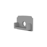 Dotlux 5341 PVC-Endkappe für Profil/Abdeckung DXF2/A grau mit Kabeldurchführung 