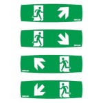 Dotlux 5393 Erweitertes Piktogrammset 4 Stück für LED-Notleuchte EXIT Artikel 5389 