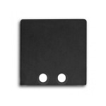 Dotlux 5466 Alu-Endkappe für Profil Typ DXA8 und Abdeckung Typ S 2 Stück schwarz 