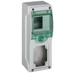 Schneider Electric 13150 Kaedra Mini-Leergehäuse 1 Montagestelle für Steckdose 65x85mm 4 TE 