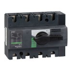 Schneider 28909 Lasttrennsch. INS100,4P, 100A/690V AC/250V DC,Drehantrieb schwarz 