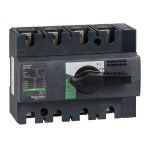 Schneider Electric 28909 Lasttrennsch. INS100,4P 100A/690V AC/250V DC,Drehantrieb schwarz 