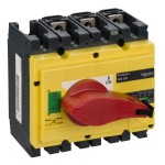 Schneider Electric 31126 Lasttrennsch. INS250 3-polig 250A/690V AC/250V DC,Drehantrieb rot/Grund gelb 