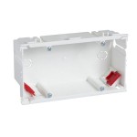 Schneider 5586155 Geräteeinbaudose 2-fach inkl. 2 Zugentl. c/c71mm, F80-Frontöffnung VKE=10 MIB-A2 