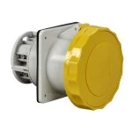 Schneider Electric 81689 Anbausteckdose gerade- 125A 3-polig +N+E 100-130 V AC IP67 