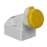 Schneider 83151 Wandsteckdose, 16A, 2p+E, 100-130 V AC, IP67 