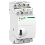 Schneider Electric A9C30114 Fernschalter iTL 4-polig 4 S 16A Spule 12 VDC 24 VAC 50/60Hz 