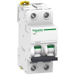 Schneider A9F95210 Leitungsschutzschalter iC60L, 2P, 10A, K-Charakteristik, 25kA 