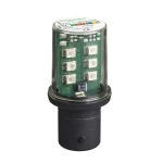 Schneider DL1BDG5 Orangefarbene LED-Leuchte für Signalisierung, BA 15d, 120V 