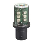 Schneider Electric DL1BDM5 Orangefarbene LED-Leuchte für Signalisierung BA 15d 230V 