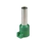 Schneider DZ5CA062 Aderendhülsen m. Clip f. Bezeichnungsfahne, Ausführung normal, 6mm2, grün 