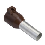 Schneider DZ5CA103 Aderendhülse DZ5 gem. NF, 10mm2/AWG8, braun, 100 Stück 