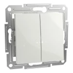 Schneider Electric Doppelwechselschalter UP, weiß, Asfora, EPH0670121D 