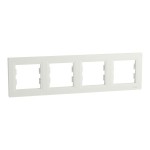 Schneider Electric 4-Fach Rahmen Horizontal, weiß, Asfora, EPH5800421D 