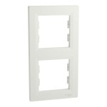 Schneider Electric 2-Fach Rahmen Vertikal, weiß, Asfora, EPH5810221D 