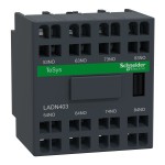 Schneider LADN403 Hilfsschalterblock, 4S, Federzuganschluss 