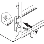 Schneider NSYAEDH120S3D Türscharniere f. Geh. PanelSeT S3D Set m. 1 Scharnier, mit Befestigung 