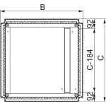 Schneider NSYEC841 PanelSeT SF-Kabeleinführungsplatte, 1 Kabeldurchf., Clipbefest., 800x400mm 
