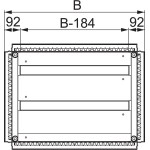 Schneider NSYEC862 PanelSeT SF-Kabeleinführungsplatte, 2 Kabeldurchf., Clipbefest., 800x600mm 