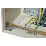 Schneider NSYEDCOC Set, 2 komb. Befestigungswinkel für Erdungssammelschiene und DIN-Schiene 