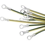 Schneider NSYEL2510D6 Erdungsader 10mm2, Länge 250mm, Ösenloch 6,4mm. VPE: 10. 