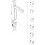 Schneider NSYIN1242E1 PanelSeT SF/SM-Schloss mit Schlüssel, 1242E, für NSYSFHS1 