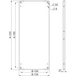 Schneider NSYMP186 PanelSeT SF/SM-Montageplatte, 1800x600mm 