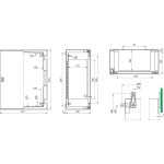 Schneider Electric NSYPLM32G Polyestergehäuse PLM Wandmontage ohne MP H310xB215xT160mm IP66 