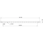 Schneider NSYSDCR8 PanelSeT SF/SM-Türtraverse, 800-mm-Schrank, Verpackungseinheit: 2 Stück 