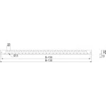 Schneider NSYSDGCR8 PanelSeT SF/SM-Kabelabfangschiene, 800-mm-Schrank, Verpackungseinheit: 2 Stück 