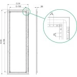 Schneider Electric NSYSFD188 Spacial SF-Volltür 1800x800mm 
