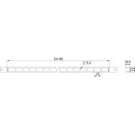 Schneider NSYSLCR40 PanelSeT SF/SM-Quertraverse, leicht, 400x400mm, Verpackungseinheit: 2 Stück 