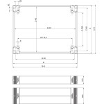 Schneider NSYSPF8100 PanelSeT SF/SM Zubehör Sockel-Frontteile, 100x800mm 