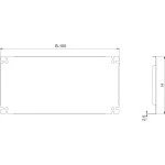 Schneider NSYSPMP6080 PanelSeT SF/SM-Teilmontageplatte, 597x800mm 