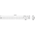 Schneider NSYSUCR4060 PanelSeT SF/SM-Universal-Traverse, 600x600x600mm, Verp.einheit: 2 Stück 