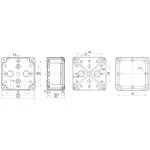 Schneider NSYTBP11116 PC-Geh. IP66 IK08 RAL7035 In.H105B105T55Auß.H116B116T62 undur. PC-Abdeck. H10 