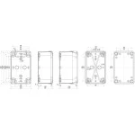 Schneider NSYTBP19128 PC-Geh. IP66 IK08 RAL7035 In.H175B105D80Auß.H192B121D87 undur. PC-Abdeck. H20 
