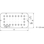 Schneider Electric NSYTLB Standard für Spacial S3D Geh. RAL7035 L245xB80 