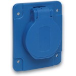 Schneider Electric PKS62B Schukosteckdose blau 2p+E 10/16A 250 V für DE IP54 65x85mm 20 Stück 