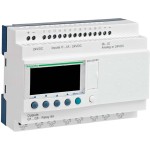 Schneider SR2A201BD SPS-Steuerrelais, Zelio Logic, kompakte Ausführung, 20 E/A, 24 VDC, Display, Relaisausgänge 