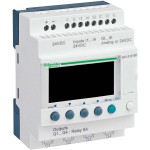 Schneider Electric SR2B121BD SPS-Steuerrelais Zelio Logic kompakte Ausführung 12 E/A 24 VDC Display Uhr Relaisausgänge 