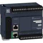 Schneider TM221CE24R SPS-Steuerung, Modicon M221, Kompaktformat, 24 E/A, Ethernet, Modbus, 100 bis 240 VAC, Relaisausgänge, Schraubklemmen 