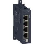 Schneider TM4ES4 Kommunikationsmodul, Modicon TM4, Ethernet Switch für SPS 